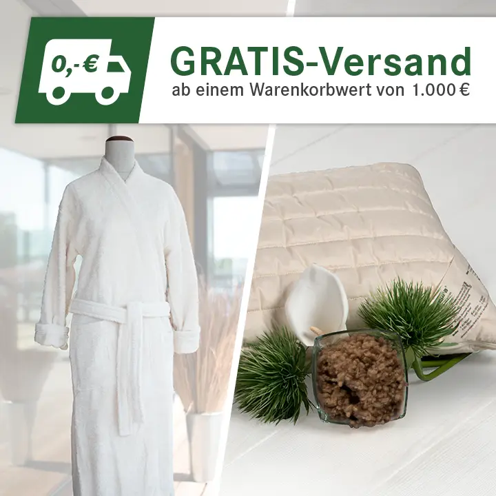 Gratis-Versand bei einem Warenkorbwert von 1.000 EUR