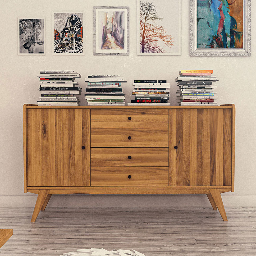 Sideboard "Lasala" - Holzart: Kernbuche