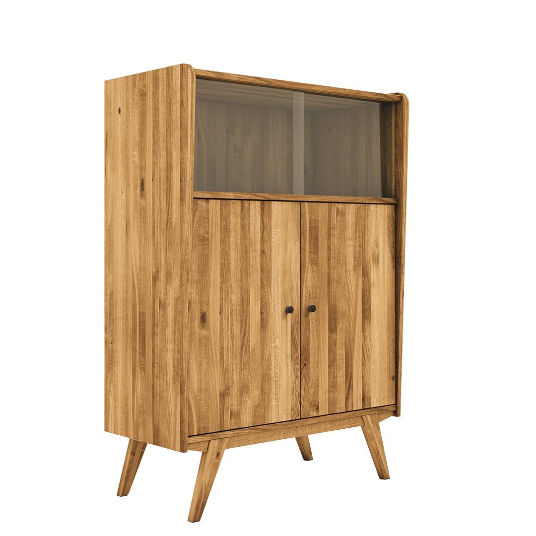 Highboard "Lasala" - Holzart: Kernbuche